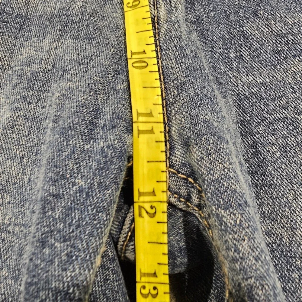 Dazy Wide Leg Jeans Women's Distressed Raw Hem High Waist - Picture 4 of 6